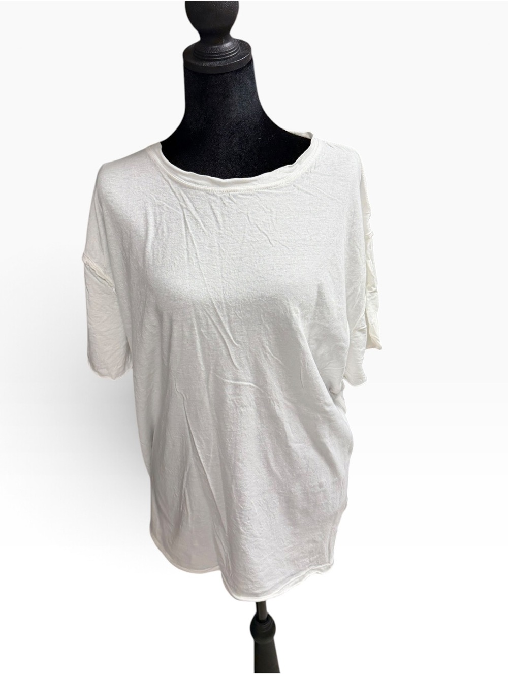 Classic White Women's Short Sleeve over sized Tee